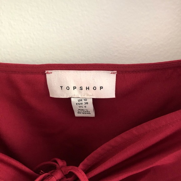 Topshop red blouse - Picture 3 of 3